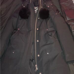 Moose Knuckles Black Parka jacket
